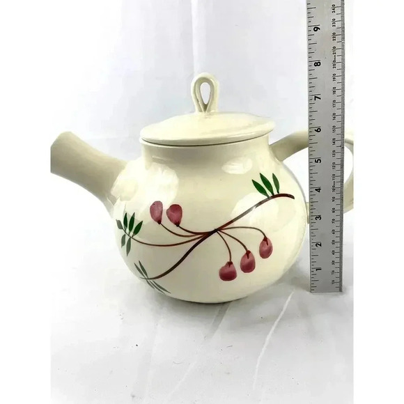 VTG 1997 Holiday Teapot Handcrafted Bath & Body Works 12" X 9" Exclusive Berry - Picture 7 of 14